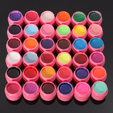 36 Pure Colors Professional Acrylic UV Gel Builder Nail Art Manicure Set