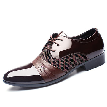 Men Formal Pointed Toe Blucher Shoes