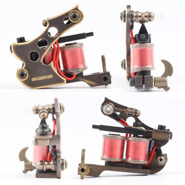 OCOOCOO T150A Pure Copper Shader Tattoo Machine Perfect Carving 10000 R/Minute