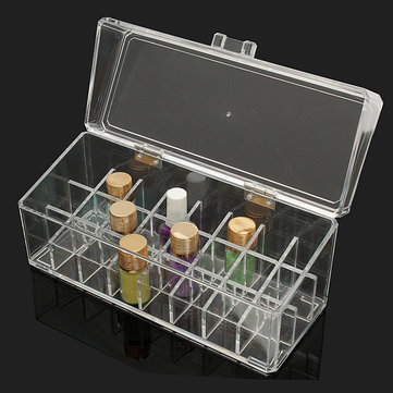 Clear Acrylic 24 Lipstick Holder Makeup Organizer Display Stand Cosmetic Case